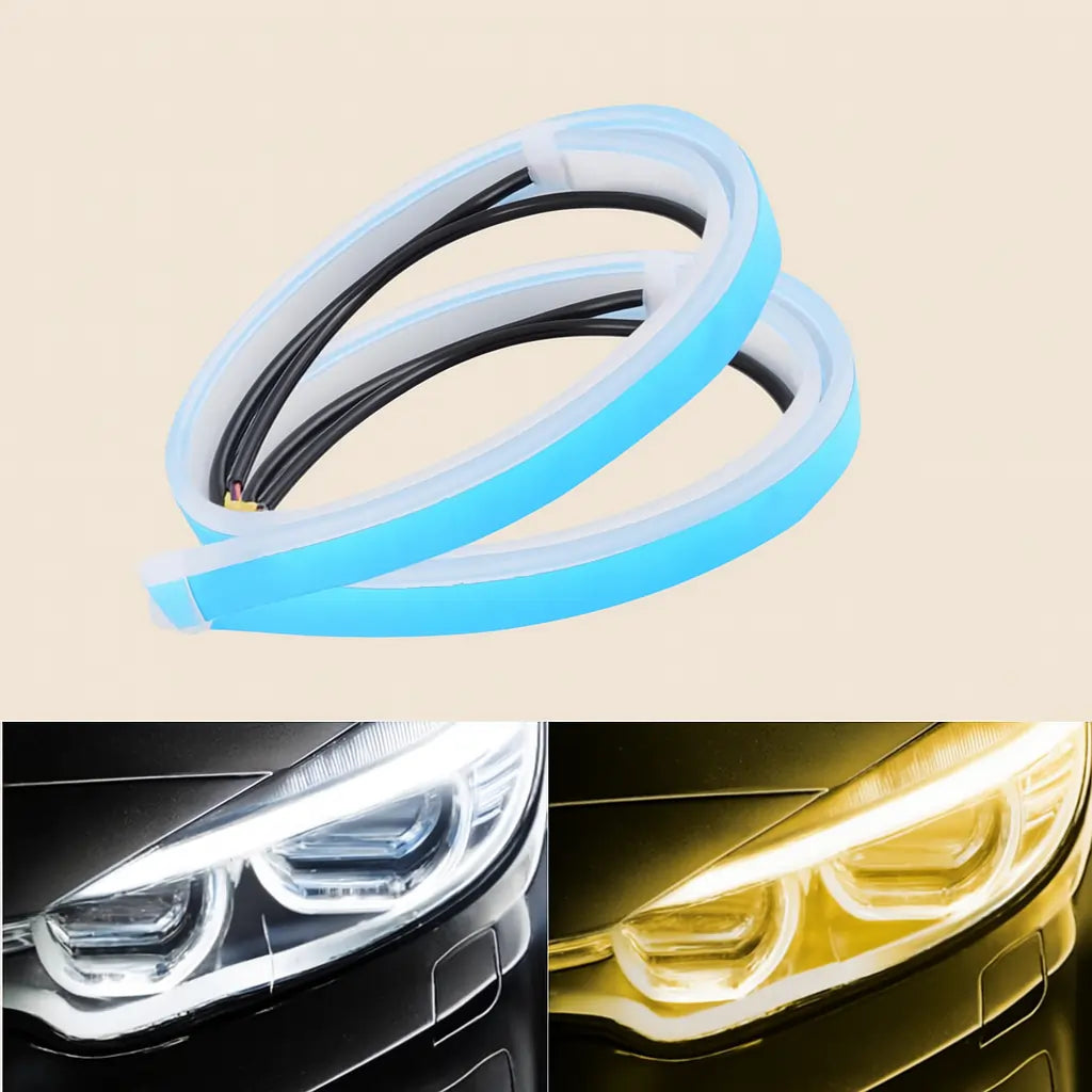 Dual-Color Flexible LED Strip – DRL + Indicator (2PCS)